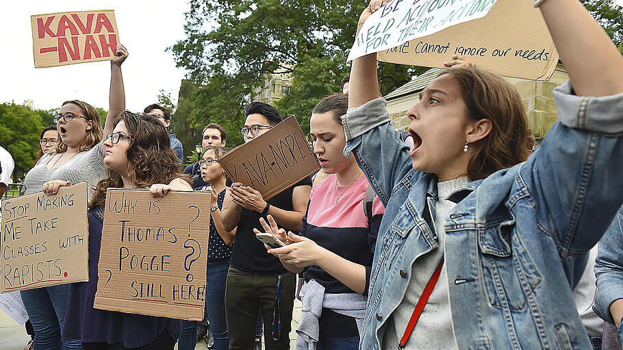 Vor der Anhörung von Kavanaugh