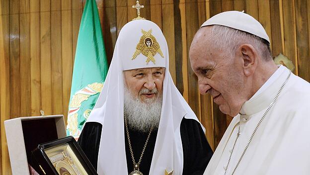 Papst Franziskus mit Kyrill auf Kuba