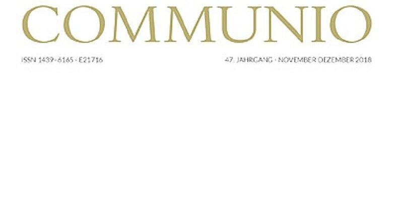 Communio - Ausgabe November 2018
