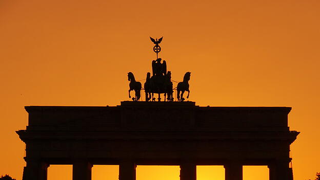 Sonnenuntergang am Brandenburger Tor