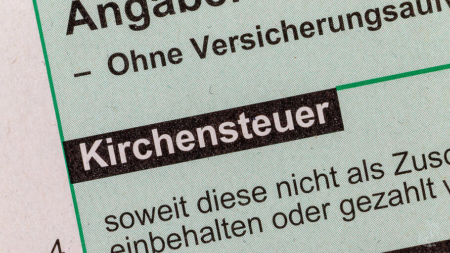 Detail eines deutschen Steuerformulars