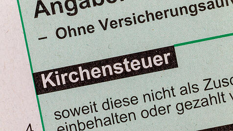 Detail eines deutschen Steuerformulars