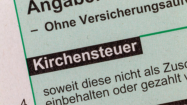 Detail eines deutschen Steuerformulars