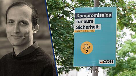 Plakat im Kommunalwahlkampf in Köln