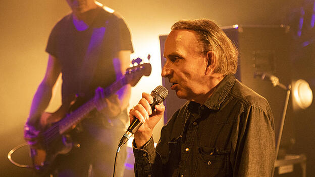 Michel Houellebecq beim Konzert mit Frédéric Lo im "La Scala" in Paris am 7. April 2026.