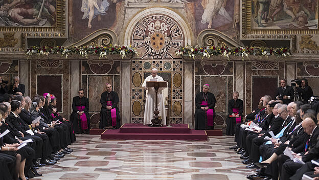 Neujahrsempfang mit Papst Franziskus