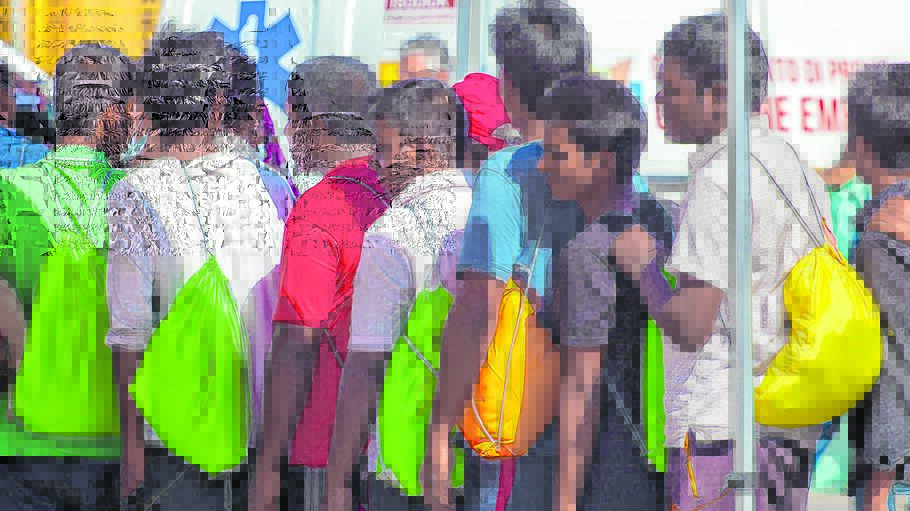 Migranten in Palermo
