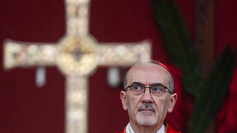 Der Lateinische Patriarch von Jerusalem, Kardinal Pierbattista Pizzaballa