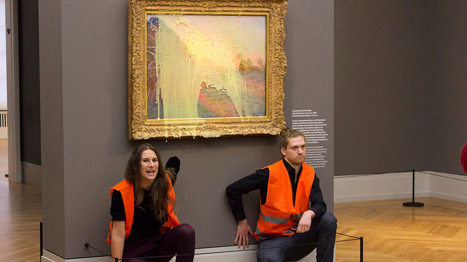 Angriff auf Monet-Bild