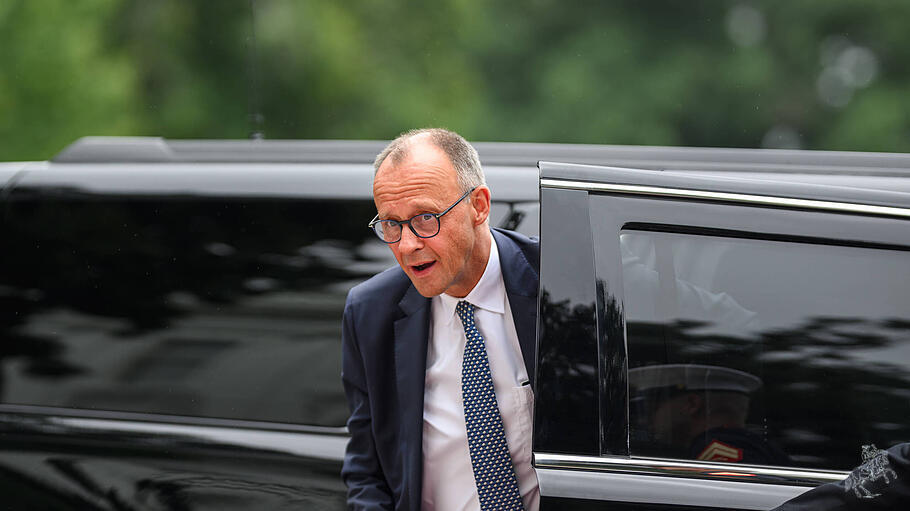 Friedrich Merz trifft im Weißen Haus ein