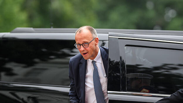 Friedrich Merz trifft im Weißen Haus ein