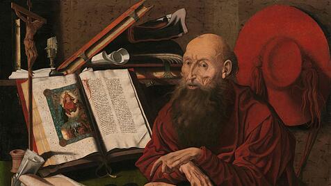Heilige Hieronymus der die Bibel ins Lateinische übersetzte