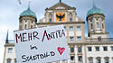Demonstration nach Stadtbild-Aussagen von Friedrich Merz in Augsburg