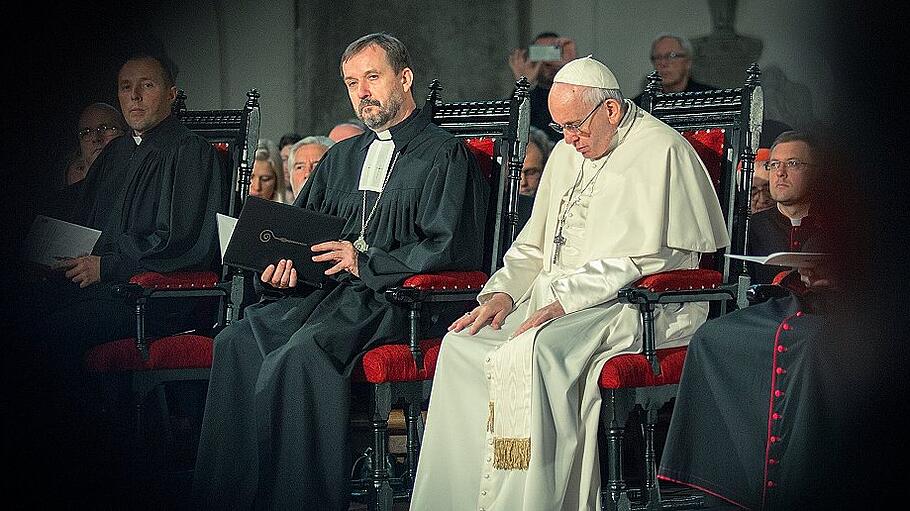 Papst Franziskus traf bei seiner Baltikumreise im September 2018 auf Janis Vanags