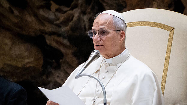 Leo XIV. bei Audienz im Vatikan