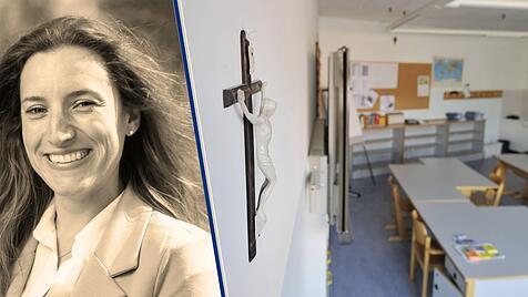 Chefredakteurin Franziska Harter, Kreuz im Klassenzimmer