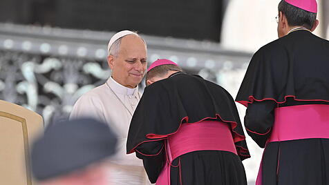 Papst Leo bei der Generalaudienz