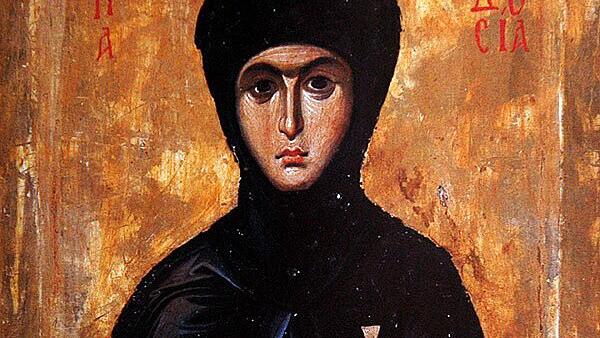 Die heilige Theodosia von Konstantinopel.