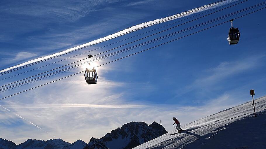 Wintersportler auf dem Fellhorn