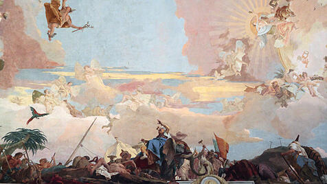 Giovanni Battista Tiepolo erschuf in Würzburg das größte Dechenfresko