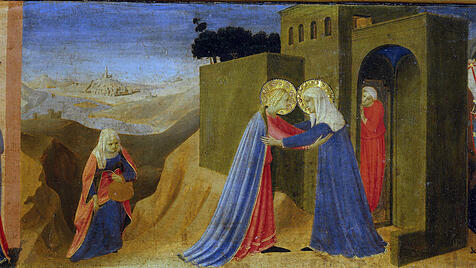 Die Heimsuchung bei Fra Angelico.