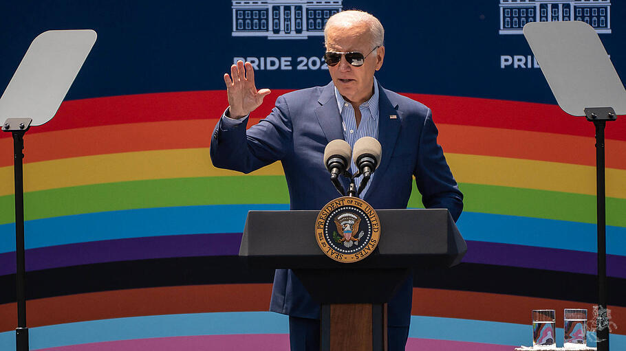 US-Präsident Joe Biden bei einer „Pride Month“-Feier im Weißen Haus