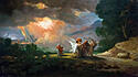 Die biblische Flucht von Lot und seiner Familie aus Sodom