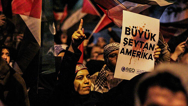Propalästinensische Demonstration in Istanbul