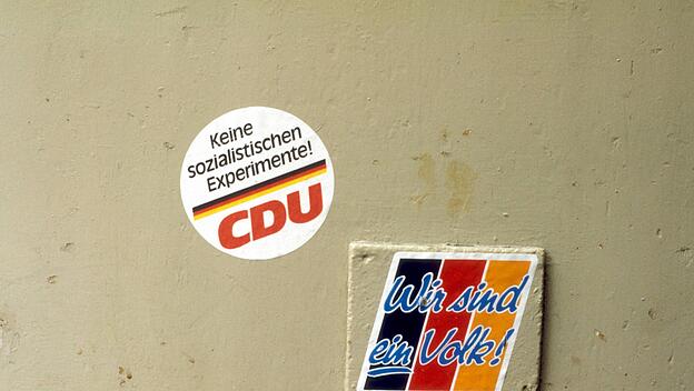 Aufkleber zur Wendezeit