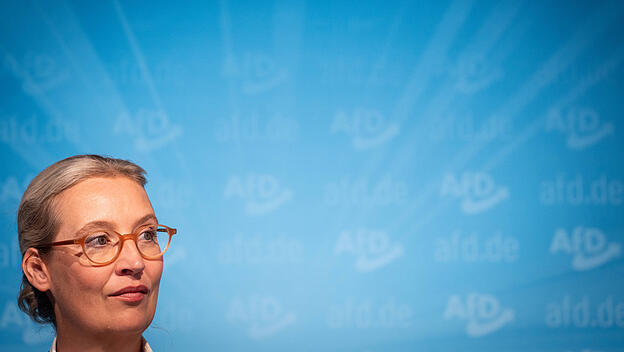 Alice Weidel, Parteivorsitzende, auf der Pressekonferenz am Tag nach den beiden Landtagswahlen in Th&uuml;ringen und Sachsen
