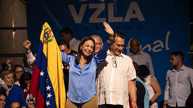 Venezuelas oppositionelle Kandidatin María Corina Machado
