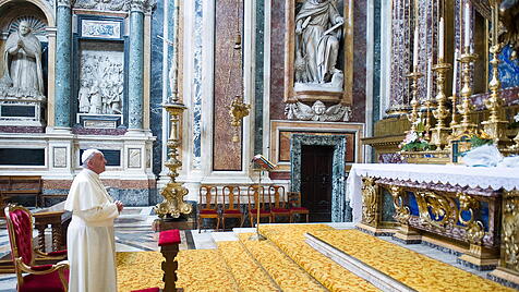 Papst in Santa Maria Maggiore