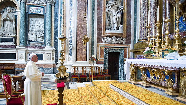 Papst in Santa Maria Maggiore