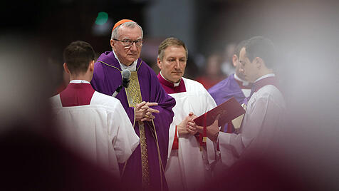 Religion: Cardinal Pietro Parolin  celebrate the Holy Mass of the Movement for Life on March 08, 2025