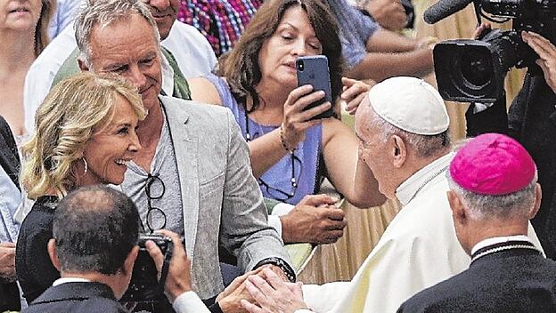 Rockstar Sting war kürzlich bei Papst Franziskus