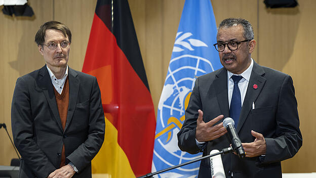 Karl Lauterbach und Tedros Ghebreyesus