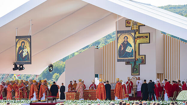 Papst Franziskus in Presov
