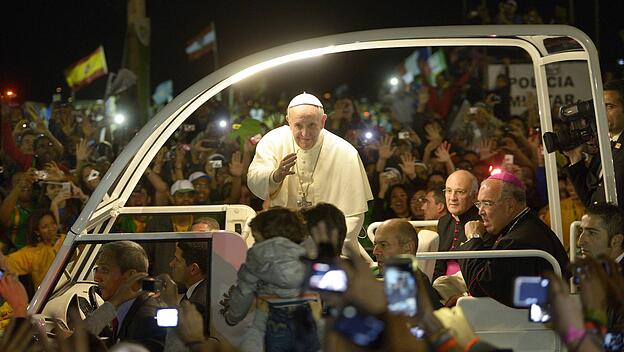 Papst Franziskus beim Weltjugendtag in Rio