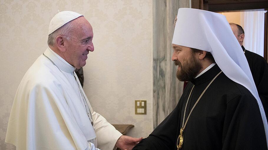 Pope Francis receives Metropolita Hilarion di Volokolamsk