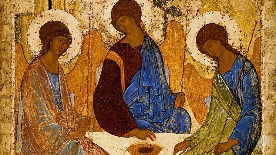 Andrei Rublev, Heilige Dreifaltigkeit (Troitsa), um 1425.