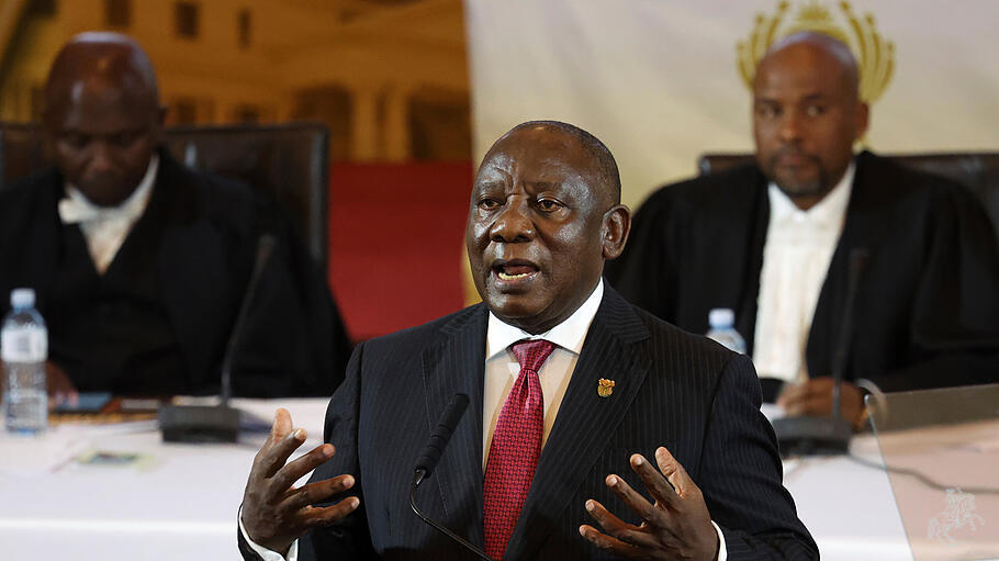 Südafrikas Präsident Ramaphosa hält Rede zur Lage der Nation