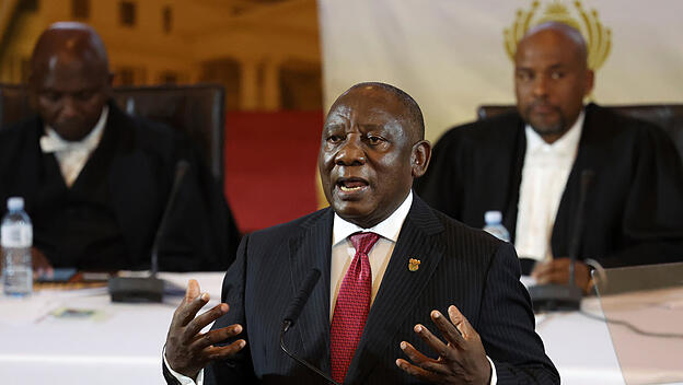 Südafrikas Präsident Ramaphosa hält Rede zur Lage der Nation