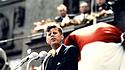 John F. Kennedy bei seiner Rede vor dem Schöneberger Rathaus
