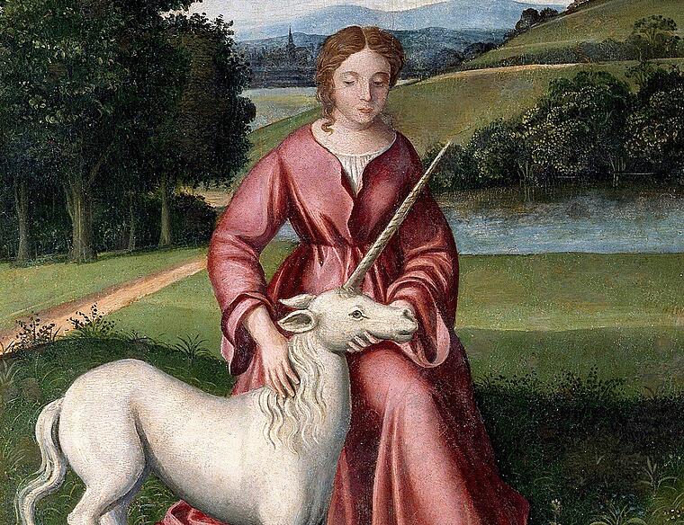 Einhorn und Jungfrau