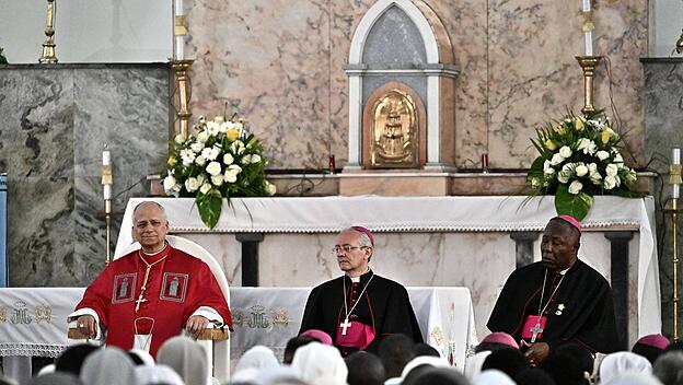 Papst Leo trifft Bisch&ouml;fe, Priester, Ordensleute und pastorale Mitarbeiter in Luanda