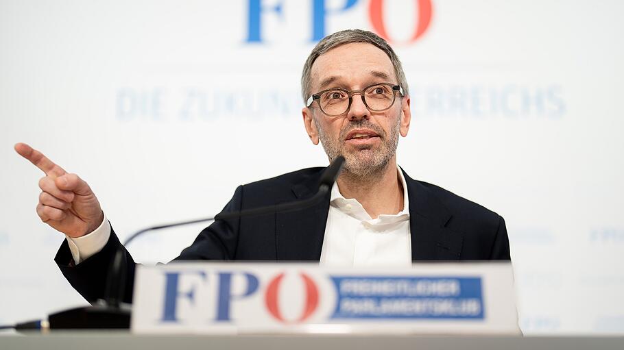Pressekonferenz der FPÖ in Österreich