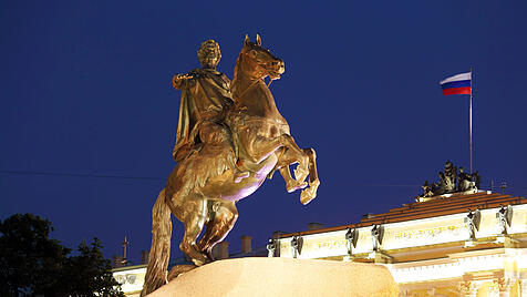Denkmal für Zar Peter I. in St. Petersburg
