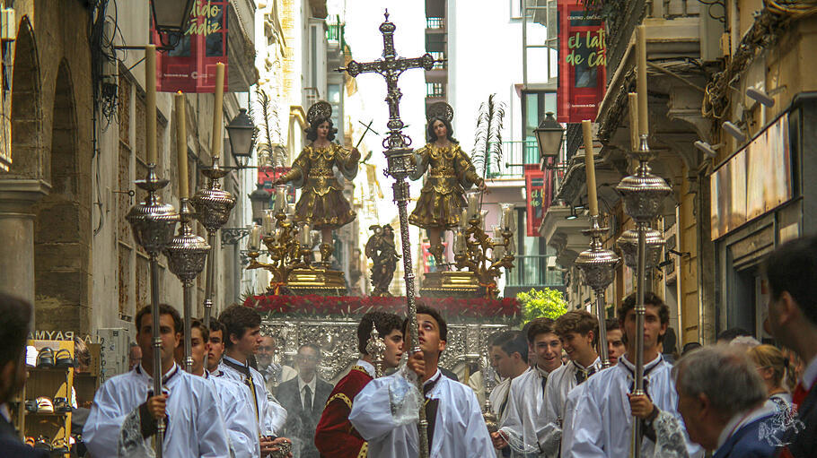 Fronleichnamsprozession in Cadiz