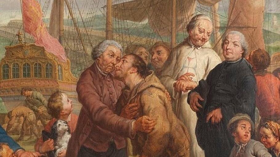 Ankunft von Frans de Mulder gemalt von Jan Antoon Garemijn im Jahr 1783