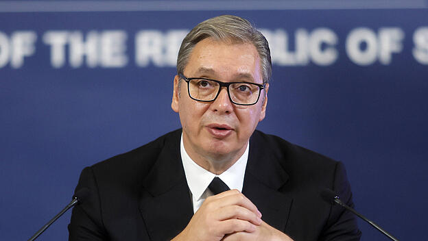 Serbiens Pr&auml;sident Aleksandar Vučić